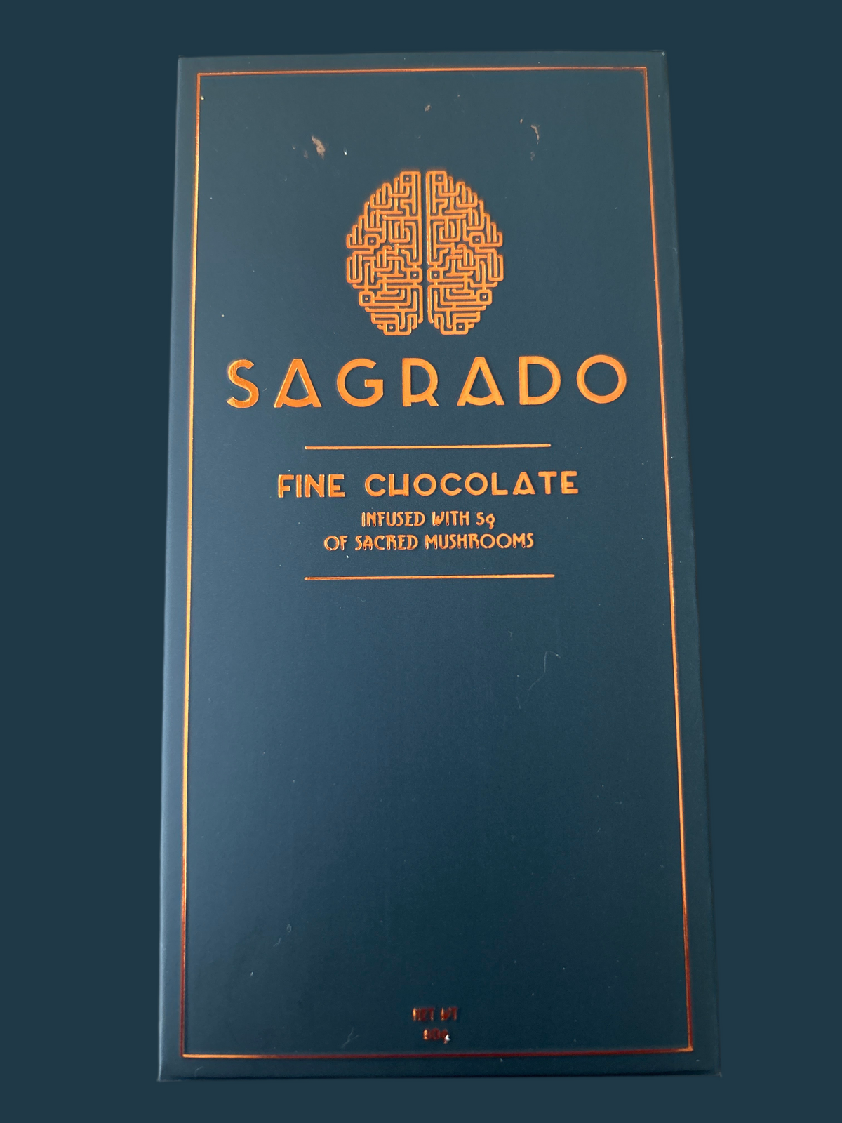 Sagrado; Mushroom Chocolate Bars: 5 grams.