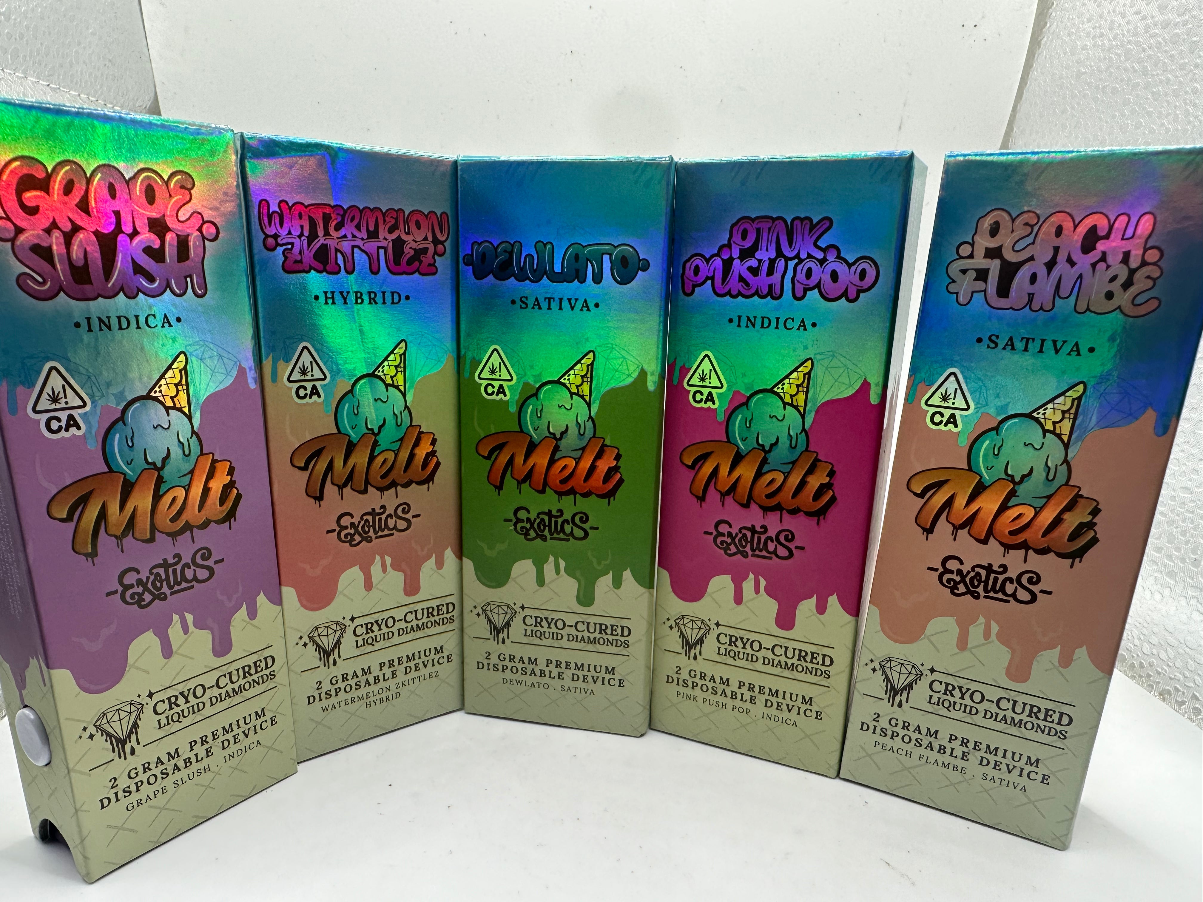 Melt Exotics 2g Disposable Liquid Diamond Vape - 5 Minute Weed DC